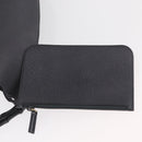 GUCCI Bamboo Shoulder Bag Leather Black Gold Auth 180204-20