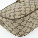GUCCI GG Supreme Web Sherry Line Bag PVC Beige Gold 89 02 077 Auth 180205-11