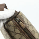 GUCCI GG Supreme Web Sherry Line Bag PVC Beige Gold 89 02 077 Auth 180205-14