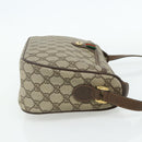 GUCCI GG Supreme Web Sherry Line Bag PVC Beige Gold 89 02 077 Auth 180205-5