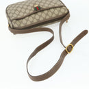 GUCCI GG Supreme Web Sherry Line Bag PVC Beige Gold 89 02 077 Auth 180205-7