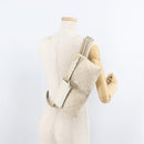 GUCCI GG Canvas Sherry Line Waist bag White Gold 28566 Auth 180206-25