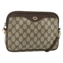 GUCCI GG Supreme Shoulder Bag PVC Beige Gold 97 02 068 Auth 180207-1