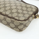 GUCCI GG Supreme Shoulder Bag PVC Beige Gold 97 02 068 Auth 180207-15