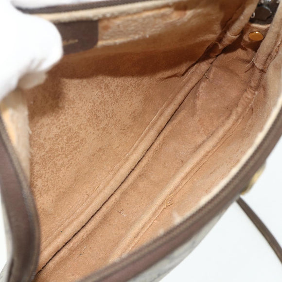 GUCCI GG Supreme Shoulder Bag PVC Beige Gold 97 02 068 Auth 180207