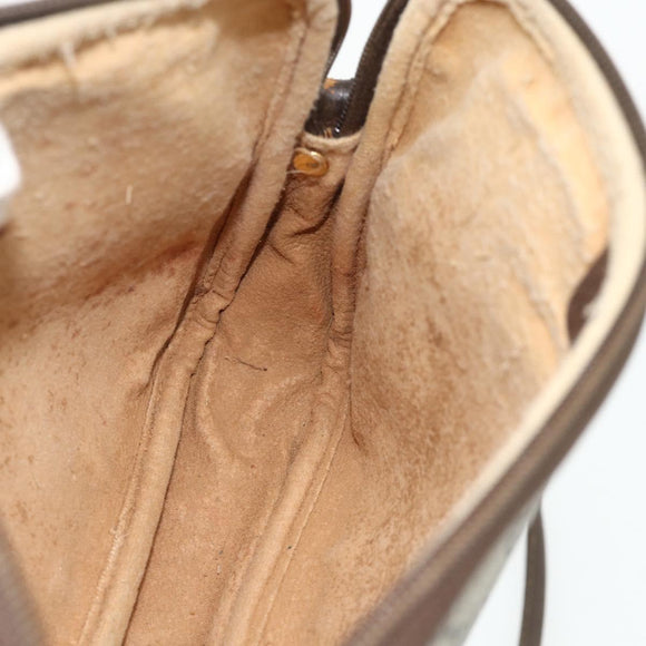 GUCCI GG Supreme Shoulder Bag PVC Beige Gold 97 02 068 Auth 180207
