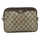 GUCCI GG Supreme Shoulder Bag PVC Beige Gold 97 02 068 Auth 180207-13