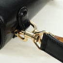 GUCCI Bamboo Hand Bag Leather 2way Black Gold 000 1364 0633 Auth 180208V-17