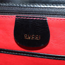 GUCCI Bamboo Hand Bag Leather 2way Black Gold 000 1364 0633 Auth 180208V-20