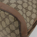 GUCCI GG Supreme Hand Bag PVC 2way Beige Gold Auth 180210-12