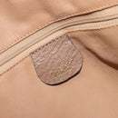 GUCCI GG Supreme Hand Bag PVC 2way Beige Gold Auth 180210-19