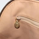 GUCCI GG Supreme Hand Bag PVC 2way Beige Gold Auth 180210-23