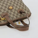 GUCCI GG Supreme Hand Bag PVC 2way Beige Gold Auth 180210-7
