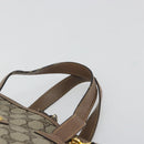 GUCCI GG Supreme Hand Bag PVC 2way Beige Gold Auth 180210-8