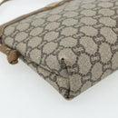 GUCCI GG Plus Supreme Shoulder Bag PVC Beige Gold Auth 180211-15