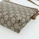 GUCCI GG Plus Supreme Shoulder Bag PVC Beige Gold Auth 180211-16