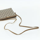 GUCCI GG Plus Supreme Shoulder Bag PVC Beige Gold Auth 180211-7