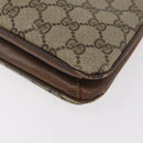 GUCCI GG Supreme Hand Bag PVC Beige Gold Auth 180212-14