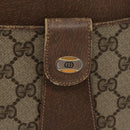 GUCCI GG Supreme Hand Bag PVC Beige Gold Auth 180212-17