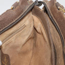 GUCCI GG Supreme Hand Bag PVC Beige Gold Auth 180212-19