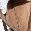 GUCCI GG Supreme Hand Bag PVC Beige Gold Auth 180212-21