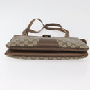 GUCCI GG Supreme Hand Bag PVC Beige Gold Auth 180212-5
