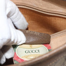 GUCCI GG Supreme Clutch Bag PVC Beige Gold 97 01 038 Auth 180213-12