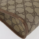 GUCCI GG Supreme Clutch Bag PVC Beige Gold 97 01 038 Auth 180213-7