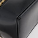 GUCCI Bamboo Vanity Hand Bag Patent leather Gray Gold 032 1705 0151 Auth 180214-10