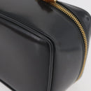GUCCI Bamboo Vanity Hand Bag Patent leather Gray Gold 032 1705 0151 Auth 180214-11