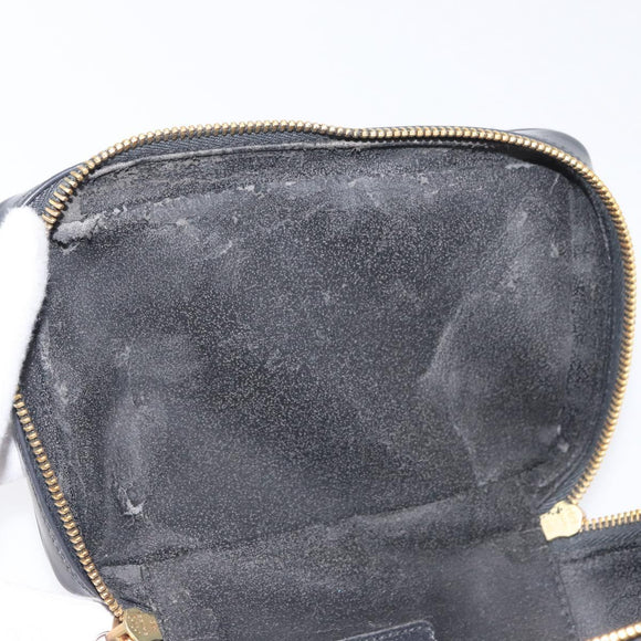 GUCCI Bamboo Vanity Hand Bag Patent leather Gray Gold 032 1705 0151 Auth 180214