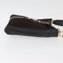 GUCCI Shoulder Bag Suede Brown Gold 001 4051 Auth 180216-4