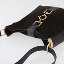 GUCCI Shoulder Bag Suede Brown Gold 001 4051 Auth 180216-6