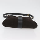GUCCI Shoulder Bag Suede Brown Gold 001 4051 Auth 180216-9