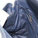 GUCCI Bamboo Tote Bag Suede Navy Gold 002 123 0322 Auth 180219-19