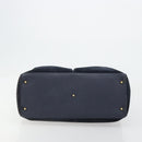 GUCCI Bamboo Tote Bag Suede Navy Gold 002 123 0322 Auth 180219-9