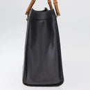 GUCCI Bamboo Tote Bag Leder Schwarz Gold 002 0260 Auth 180220-4