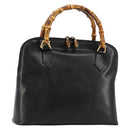 GUCCI Bambus Handtasche Leder Schwarz Gold 000 2214 0289 Authentisch 180221-1