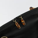 GUCCI Bambus Handtasche Leder Schwarz Gold 000 2214 0289 Authentisch 180221-18