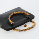 GUCCI Bambus Handtasche Leder Schwarz Gold 000 2214 0289 Authentisch 180221-6