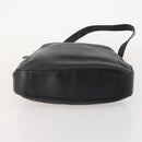 GUCCI Bamboo Schoudertas Leer 2-weg Zwart Goud 001 2852 1577 0 Auth 180222-11