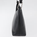 GUCCI Bamboo Shoulder Bag Leather Black Silver Auth 180226-5