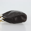 GUCCI Bamboo Shoulder Bag Leather 2way Brown Gold 001 1638 Auth 180228-5