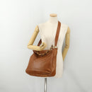 GUCCI Bamboo Shoulder Bag Leather 2way Brown Gold 001 1577 2615 Auth 180229-24