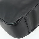 GUCCI Bamboo Shoulder Bag Leather 2way Black Gold 001 1577 Auth 180230-9