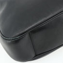 GUCCI Bamboo Shoulder Bag Leather 2way Black Gold 001 1577 Auth 180230-18