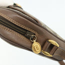 GUCCI GG Supreme Web Sherry Line Bag PVC Beige Gold 001 58 6594 Auth 180231-9