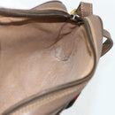 GUCCI GG Supreme Web Sherry Line Bag PVC Beige Gold 001 58 6594 Auth 180231-18