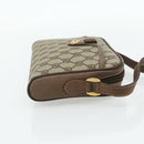 GUCCI GG Supreme Web Sherry Line Bag PVC Beige Gold 001 58 6594 Auth 180231-4