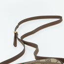 GUCCI GG Supreme Web Sherry Line Bag PVC Beige Gold 001 58 6594 Auth 180231-8